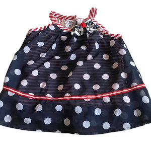 Charming Navy Polka Dot Top – Size 4T